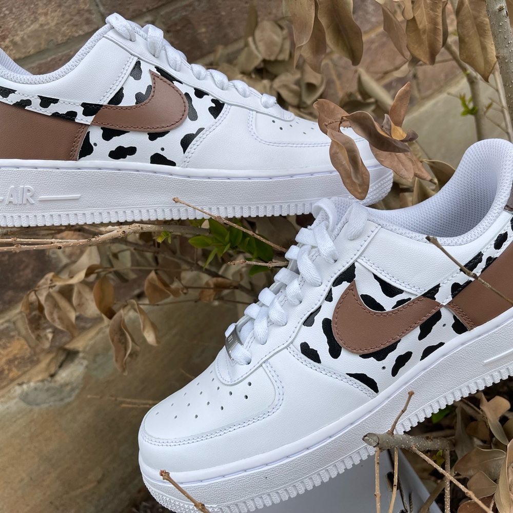 Cow print Air Force 1 women shoes - Picture 5 of 6